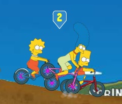 משפחת סימפסון במירוץ אופניים