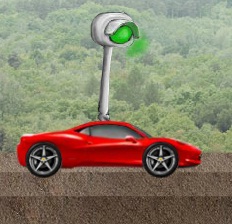 מכונית על במסלול