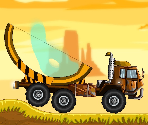 משאית בדרך המים