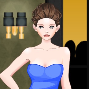 נערה בשמלת ערב