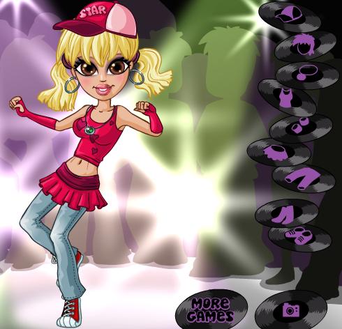 הלבשת רקדנית היפ -הופ