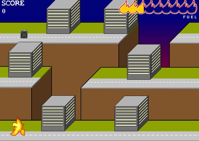 האש בוערת