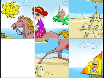 משחק פאזל מרובעים