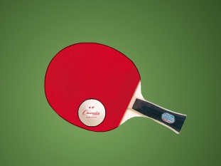 הקפצת כדור פינג פונג