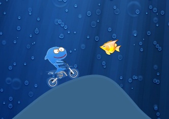 כריש על אופנוע