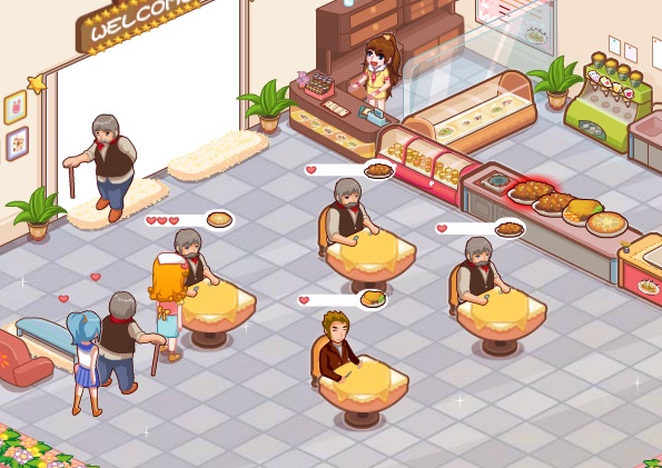 מלצרית במסעדה