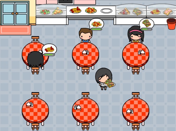 מלצרית בפיצרייה