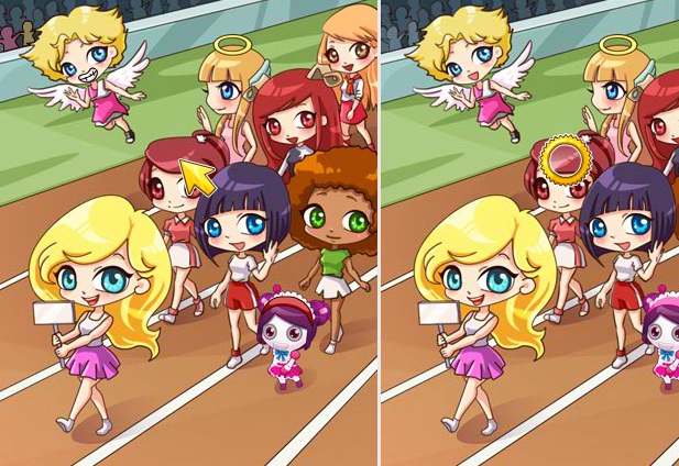 מצא את ההבדלים לבנות