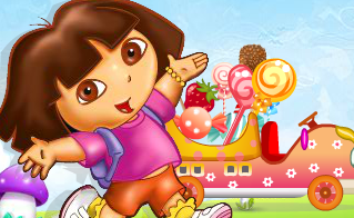 דורה מעבירה ממתקים