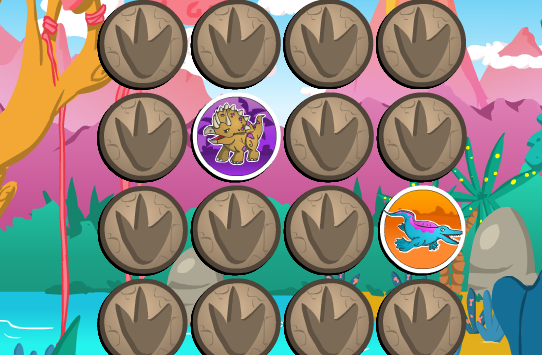 משחק הזיכרון - דינוזאורים