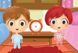 התאומים הולכים לבית הספר