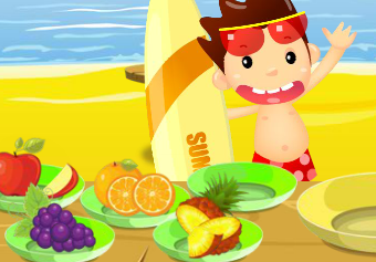 ניהול דוכן פירות בחוף הים