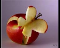 תפוח בצורת פרפר